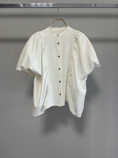 【予約】【2月下旬入荷予定】GOOD VIEW DESIGN展示会　GVDBL-27014  ギャザーブラウス　2027/Spring collection　(20261006GVD)