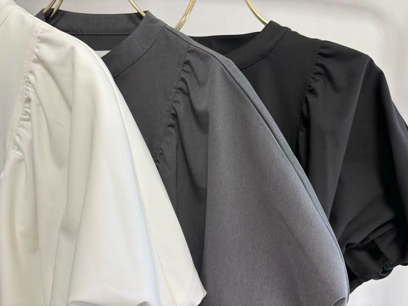 【予約】【2月下旬入荷予定】GOOD VIEW DESIGN展示会　GVDBL-27014  ギャザーブラウス　2027/Spring collection　(20261006GVD)