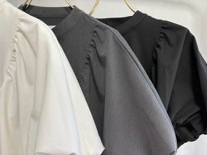 【予約】【2月下旬入荷予定】GOOD VIEW DESIGN展示会　GVDBL-27014  ギャザーブラウス　2027/Spring collection　(20261006GVD)