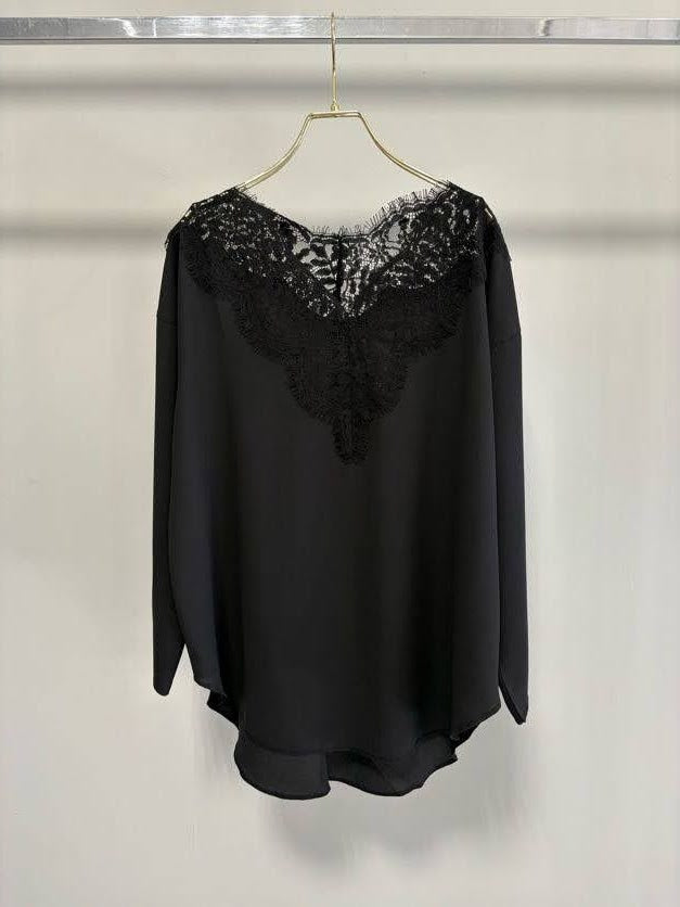 【予約】【2月下旬入荷予定】GOOD VIEW DESIGN展示会　GVDBL-27016  レースシアーブラウス　2027/Spring collection　(20261006GVD)