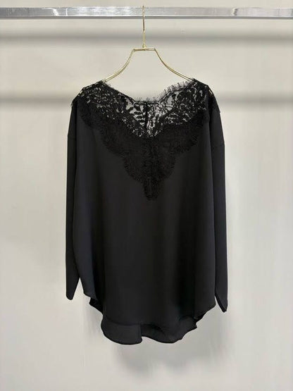 【予約】【2月下旬入荷予定】GOOD VIEW DESIGN展示会　GVDBL-27016  レースシアーブラウス　2027/Spring collection　(20261006GVD)