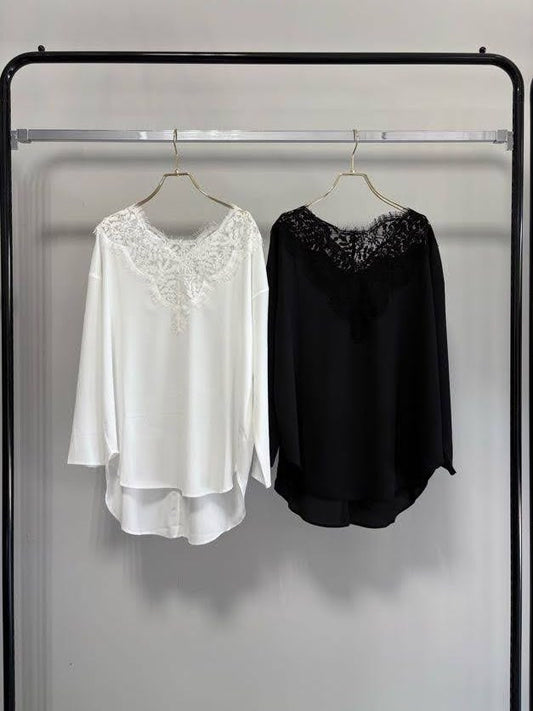 【予約】【2月下旬入荷予定】GOOD VIEW DESIGN展示会　GVDBL-27016  レースシアーブラウス　2027/Spring collection　(20261006GVD)
