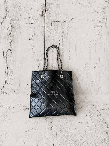 【2026/9月MUL展示会】【予約】MUL168-284  　SHOPPER30 　形状記憶レザー　ブラックキルティング型押し　　(20260912)