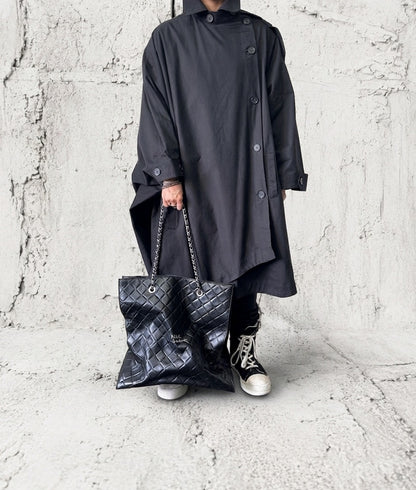 【2026/9月MUL展示会】【予約】MUL169-284  　SHOPPER40 　形状記憶レザー　ブラックキルティング型押し　　(20260912)